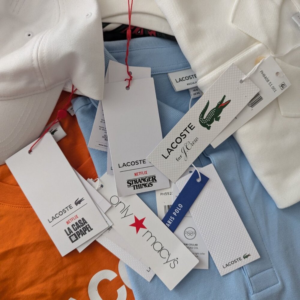 Lacoste new authentic V-Neck T-shirt - flaw - Picture 11 of 12